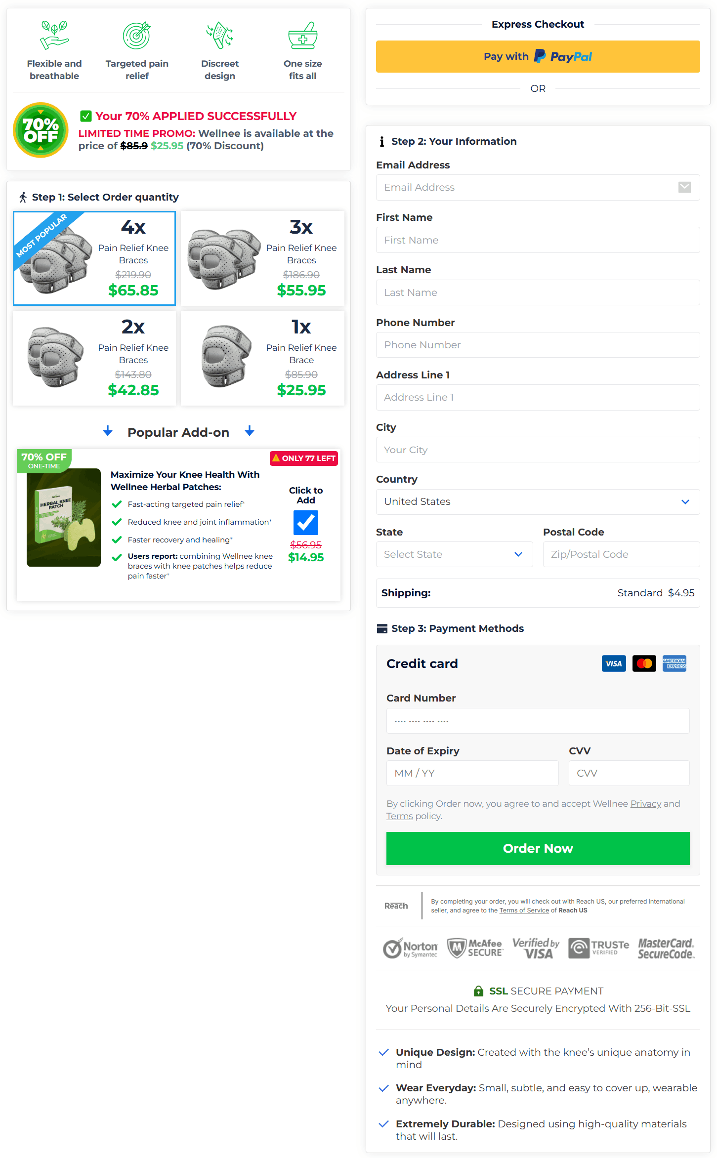 cobrax gummies checkout page